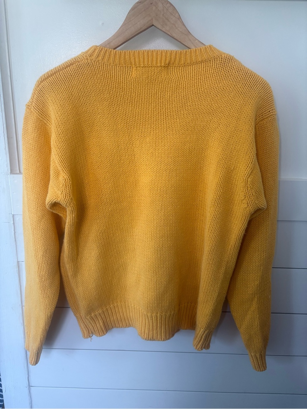 “Yacht Club” Vintage Sweater | Yellow | Small - Picture 4 of 4